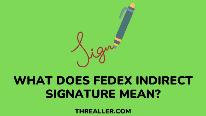 FedEx Indirect Signature - threaller